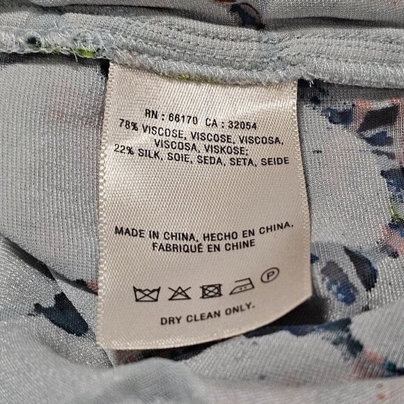 Anthropologie Maeve Umi Burnout Wrap Top Blouse Women Size L Floral - Picture 16 of 16